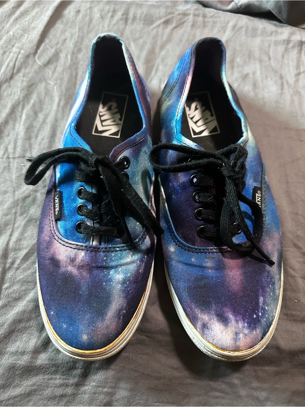 Vans Galaxy Print Low-Top Sneakers in Blue and Purple